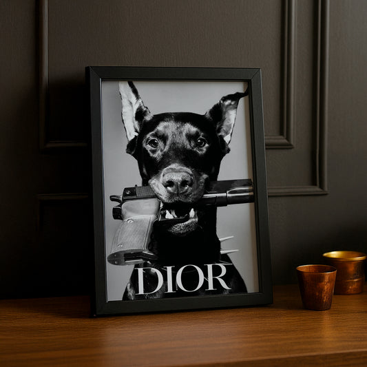Cadre photo Chien Dior