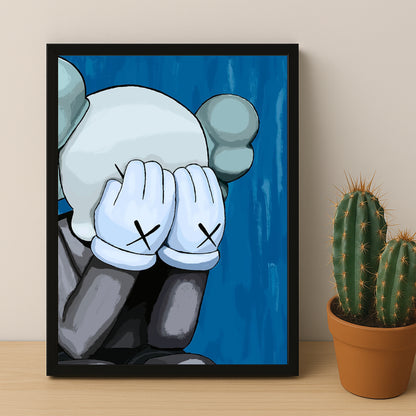 Cadre photo Kaws - Backblue