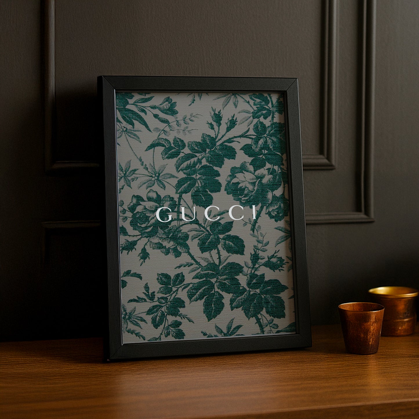 Cadre Photo Gucci - Tapisserie vert