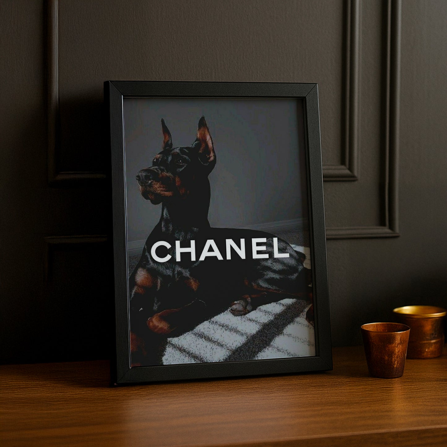 Cadre photo Chanel - Doberman