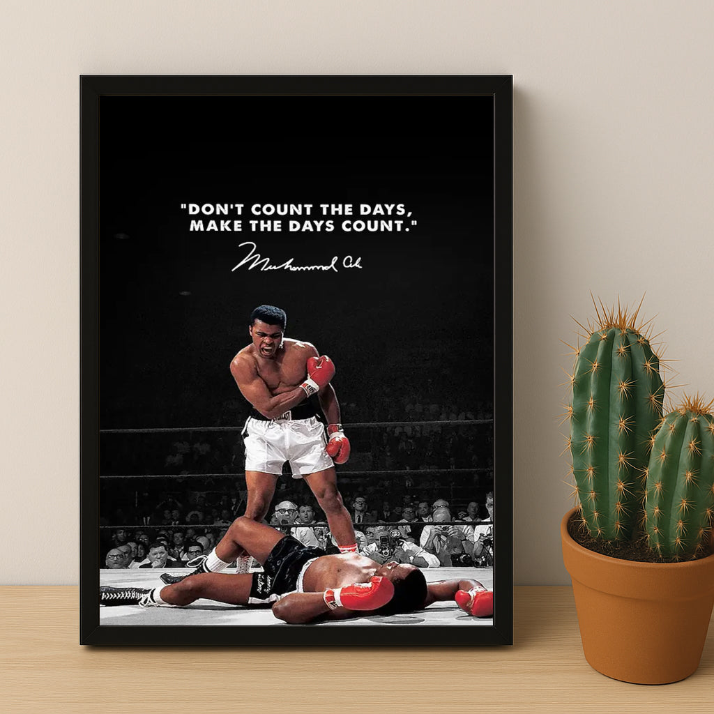 Cadre photo Motivation - Mohammed Ali Citation