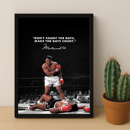 Cadre photo Motivation - Mohammed Ali Citation