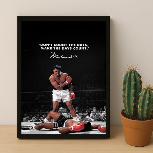 Cadre photo Motivation - Mohammed Ali Citation