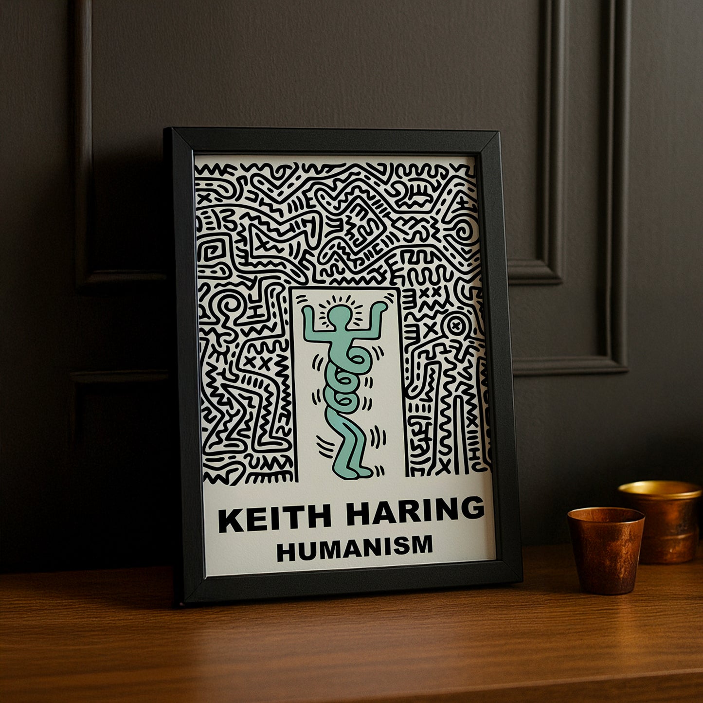Cadre Photo Keith Haring - Humanism