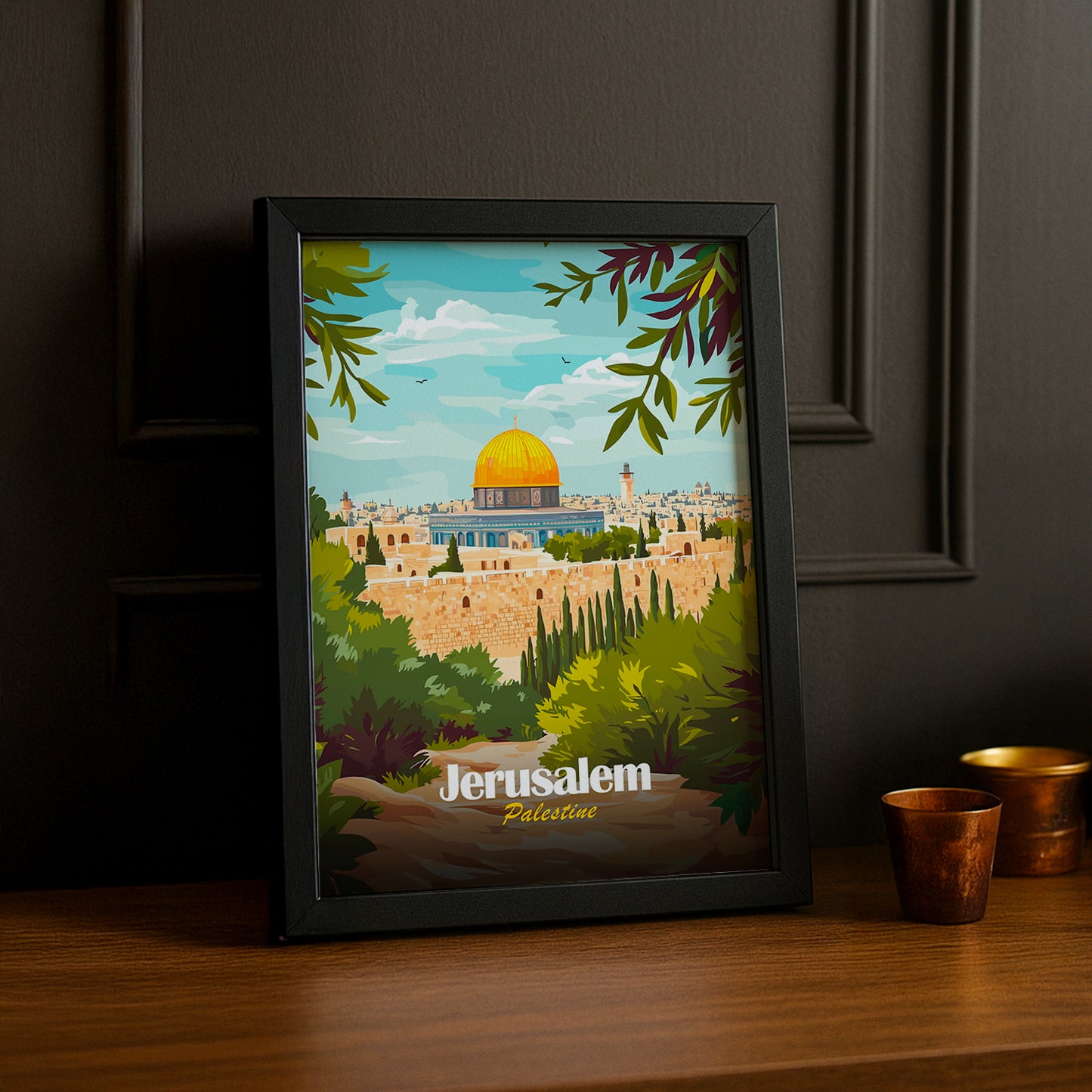 Cadre photo Jerusalem Palestine