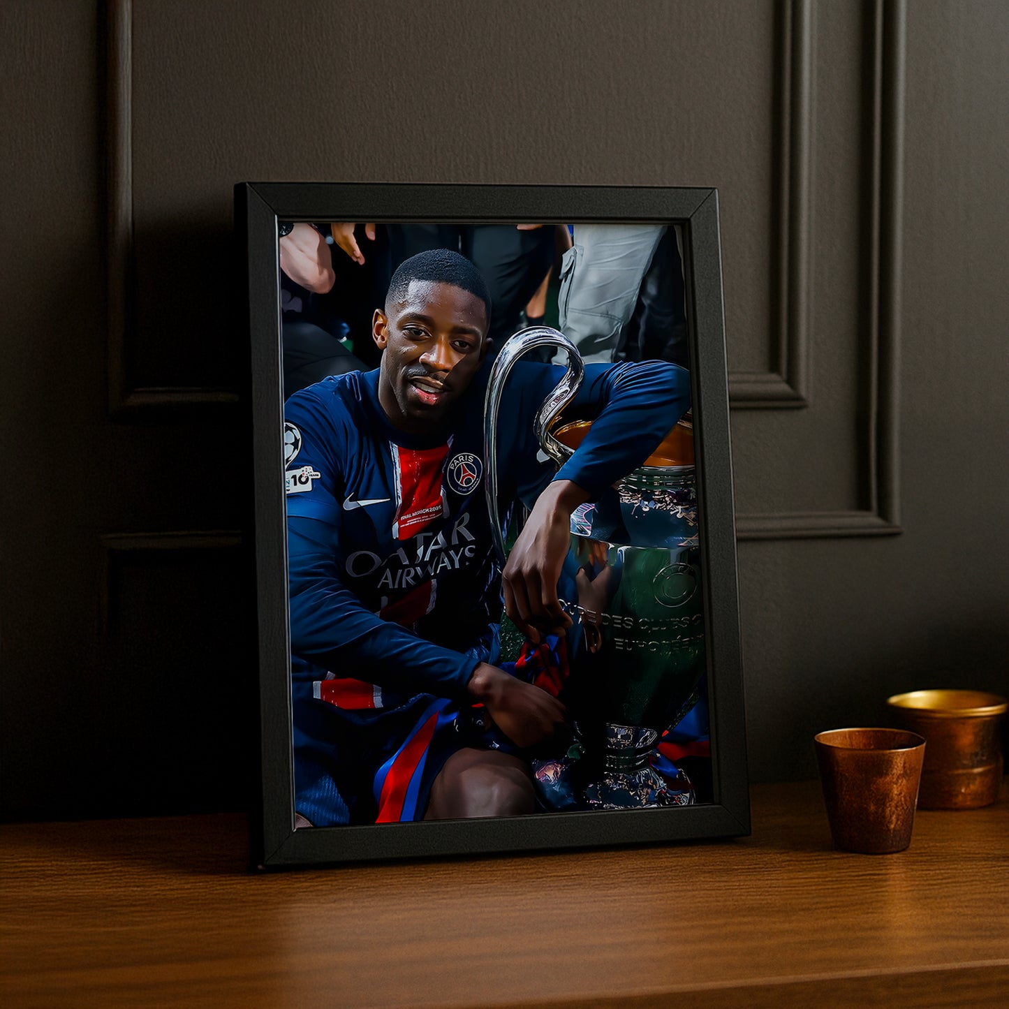 Cadre photo Paris Saint-Germain LDC Dembélé