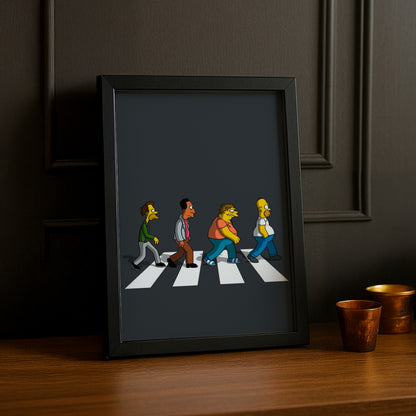 Cadre Photo Les Simpsons - Passage Piéton