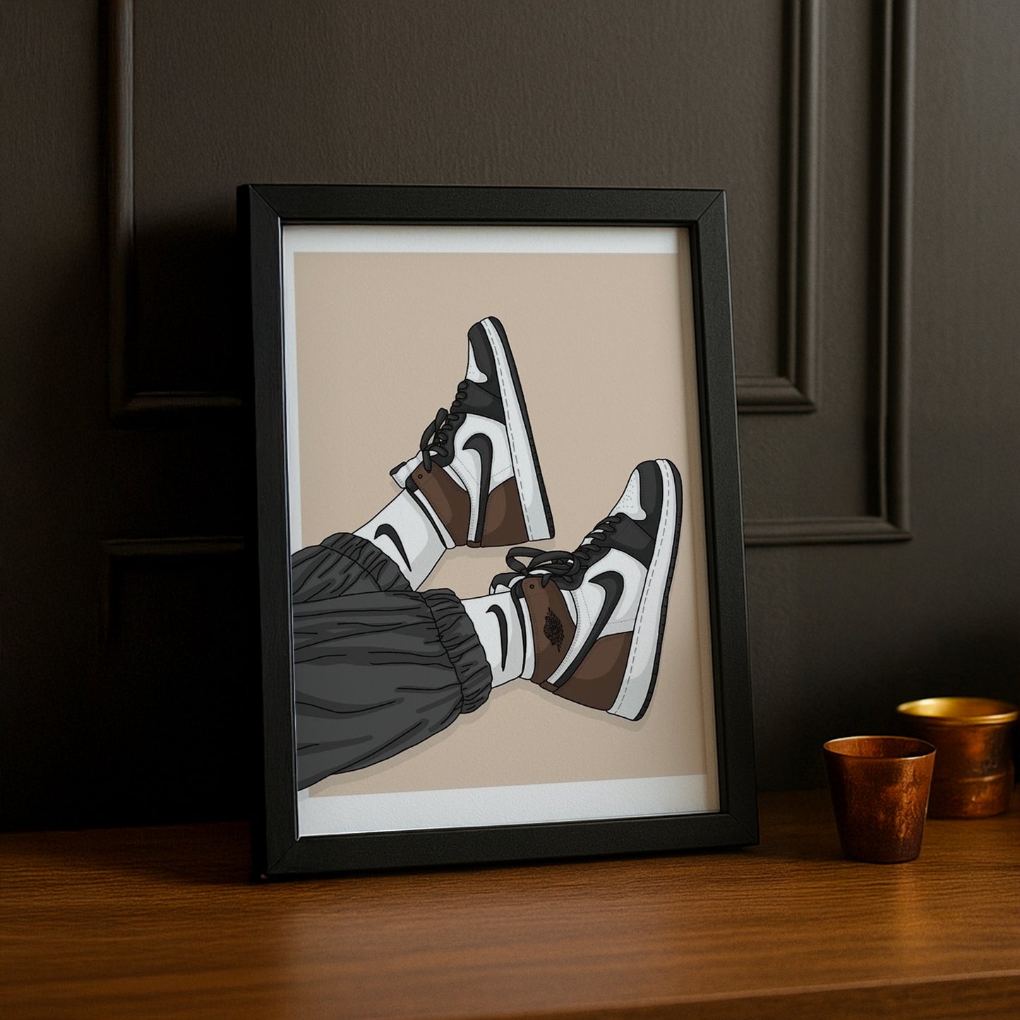 Cadre Photo Nike - AJ1 Brown
