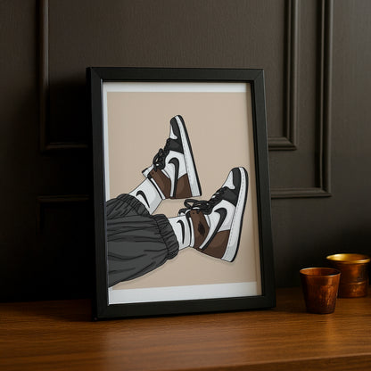 Cadre Photo Nike - AJ1 Brown