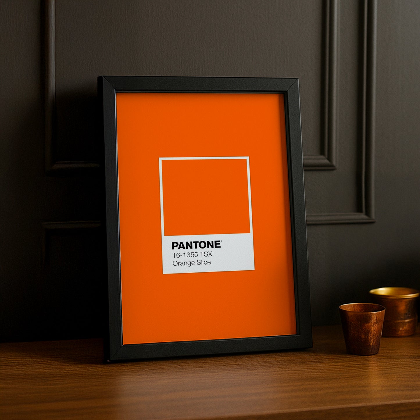 Cadre Photo Pantone Étiquette - Orange Slice