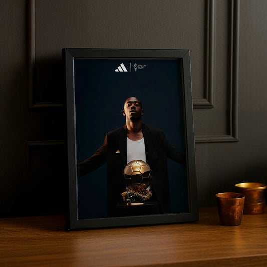 Cadre photo Ballon d'Or Ousmane Dembélé