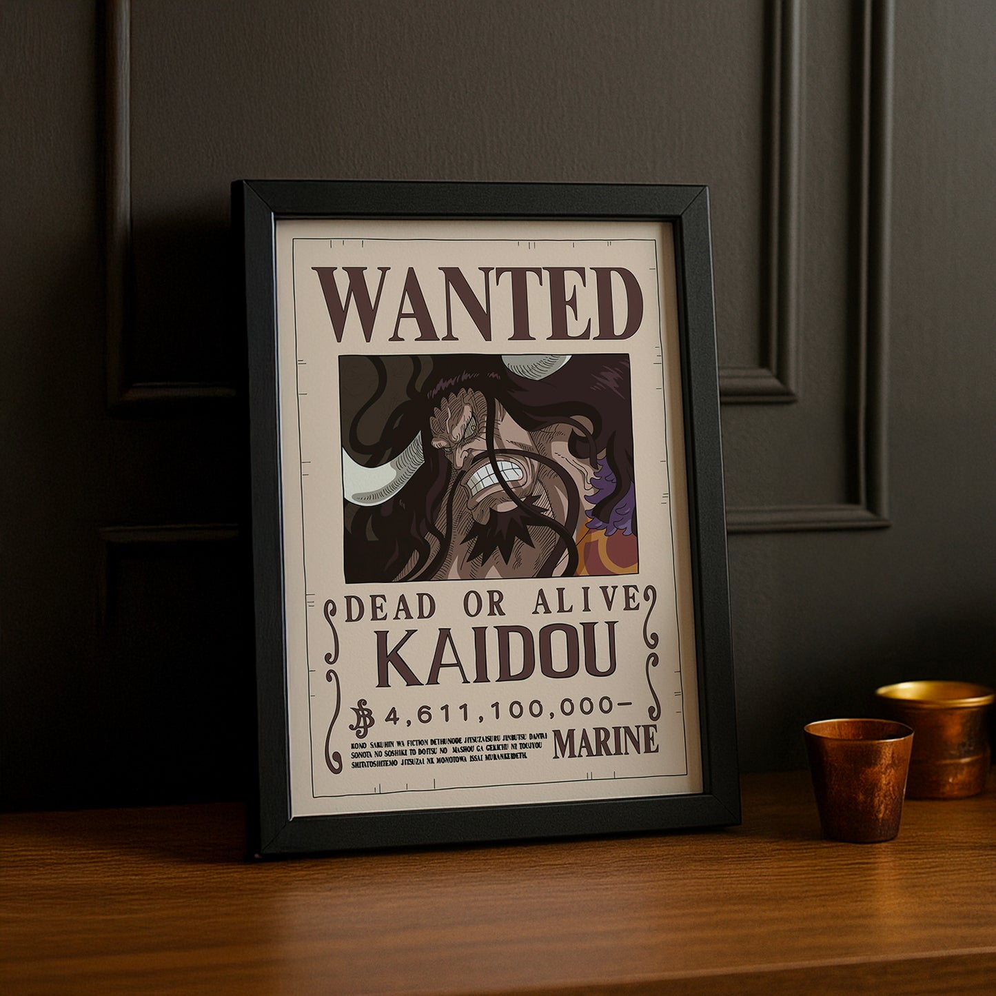 Cadre photo One Piece - Wanted Kaidou