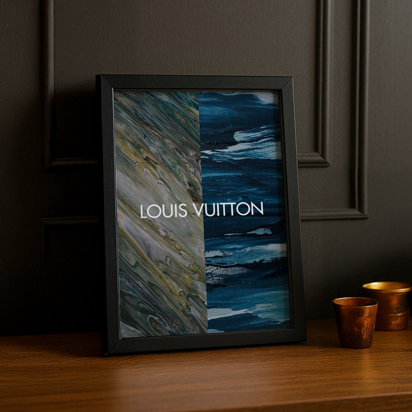 Cadre photo Louis Vuitton - Aesthetic Blue x Green