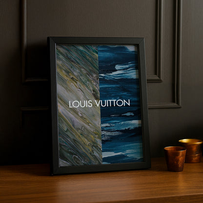 Cadre photo Louis Vuitton - Aesthetic Blue x Green