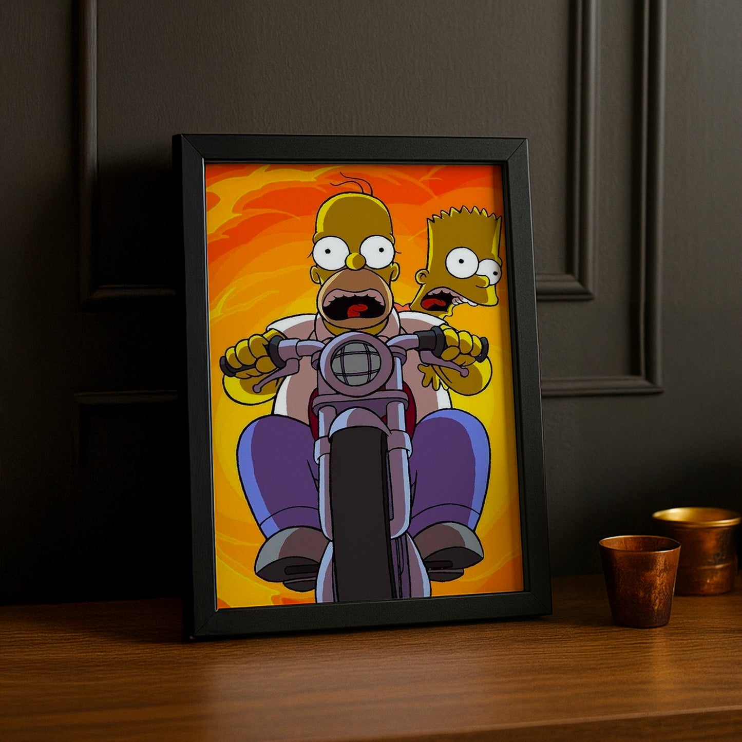 Cadre Photo Les Simpsons - Homer x Bart Simpson