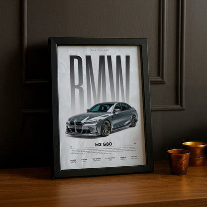 Cadre photo BMW M3 G80