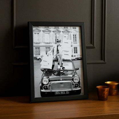 Cadre photo Chanel voiture
