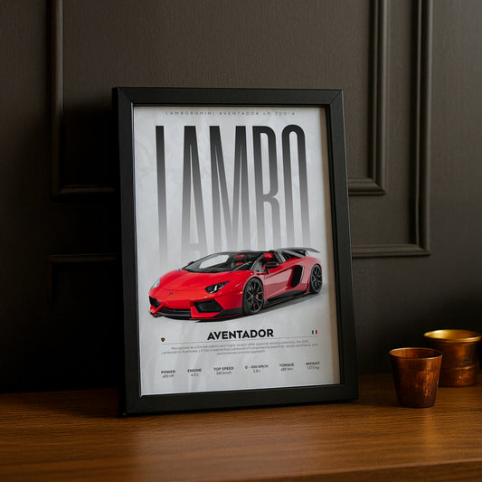 Cadre photo Lamborghini Aventador