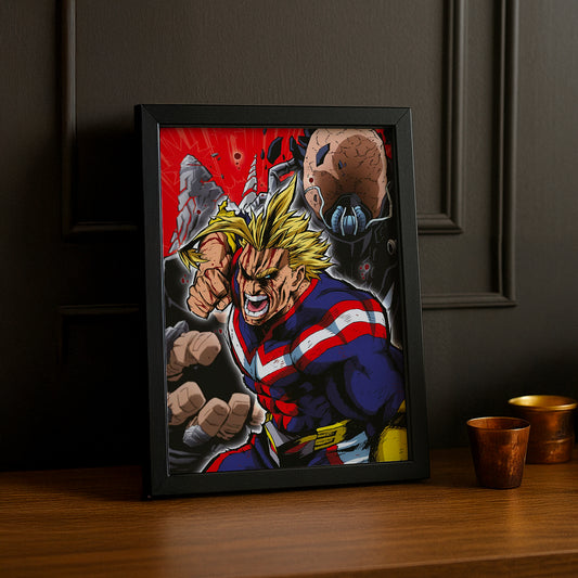 Cadre Photo My Hero Academia - All Might Fight