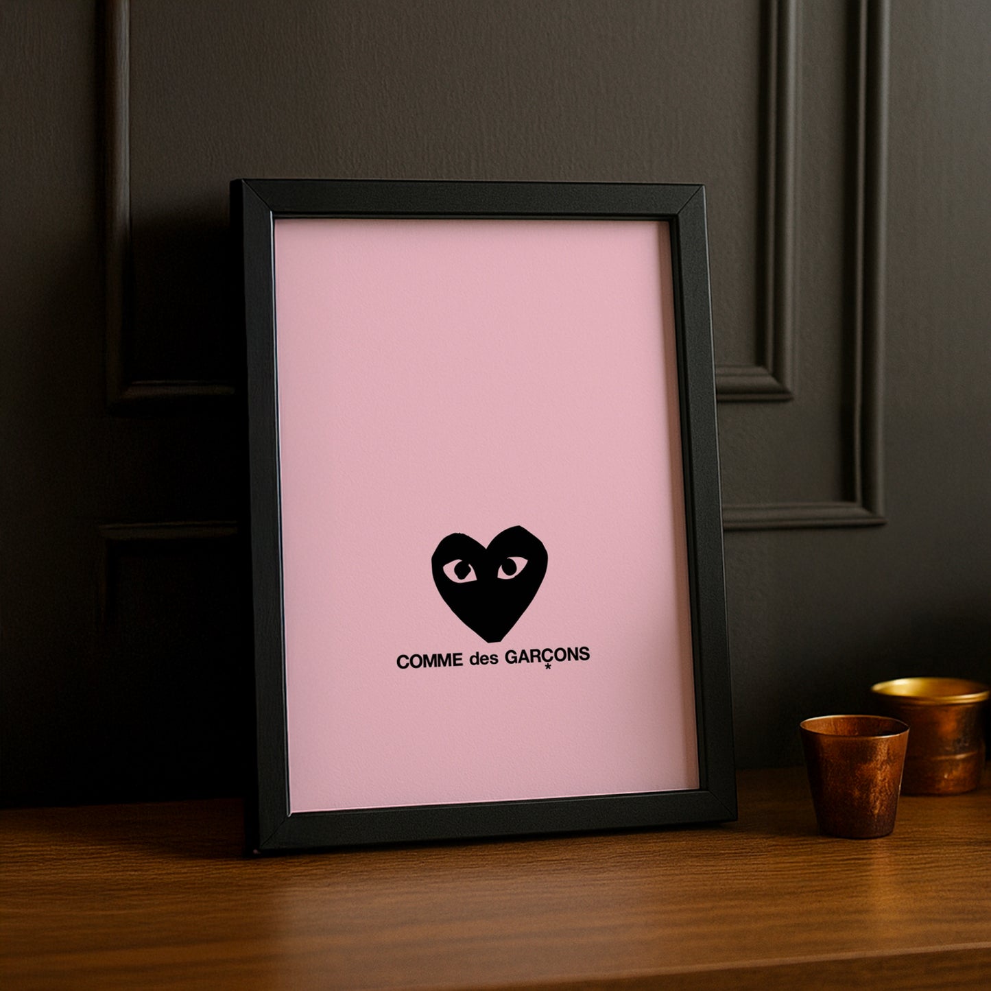 Cadre photo Comme Des Garçons coeur noir