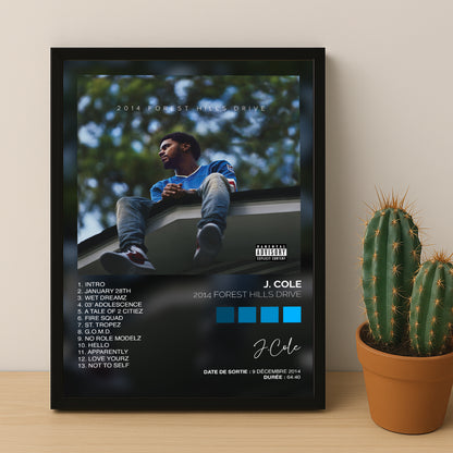 Poster J.Cole - Album 2014 Forest Hills Drive