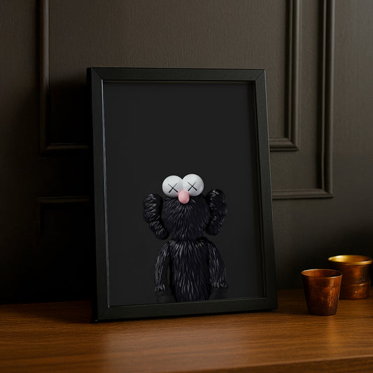 Poster Kaws noir