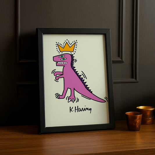 Cadre Photo Keith Haring - Dinosaure
