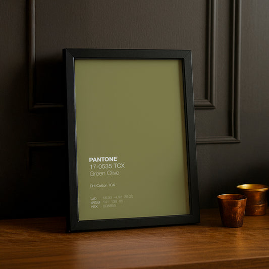 Cadre Photo Pantone - Green Olive