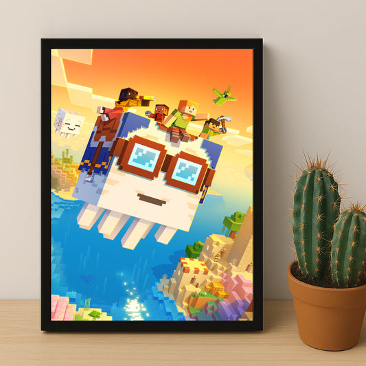 Cadre photo Minecraft - A la poursuite des cieux