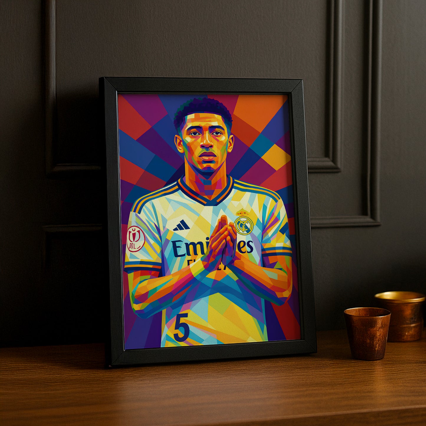 Cadre Photo Jude Bellingham Real Madrid – Affiche HD Encadrée Papier Premium