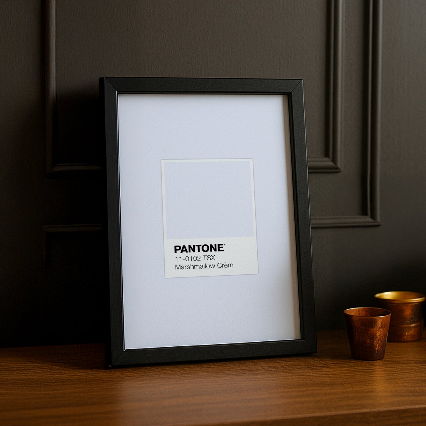 Cadre Photo Pantone Étiquette - Marshmallow Crèm