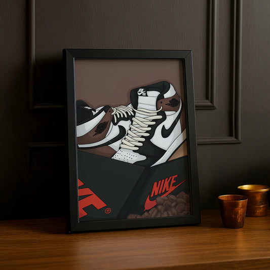 Poster Nike Air Jordan 1 High Brown