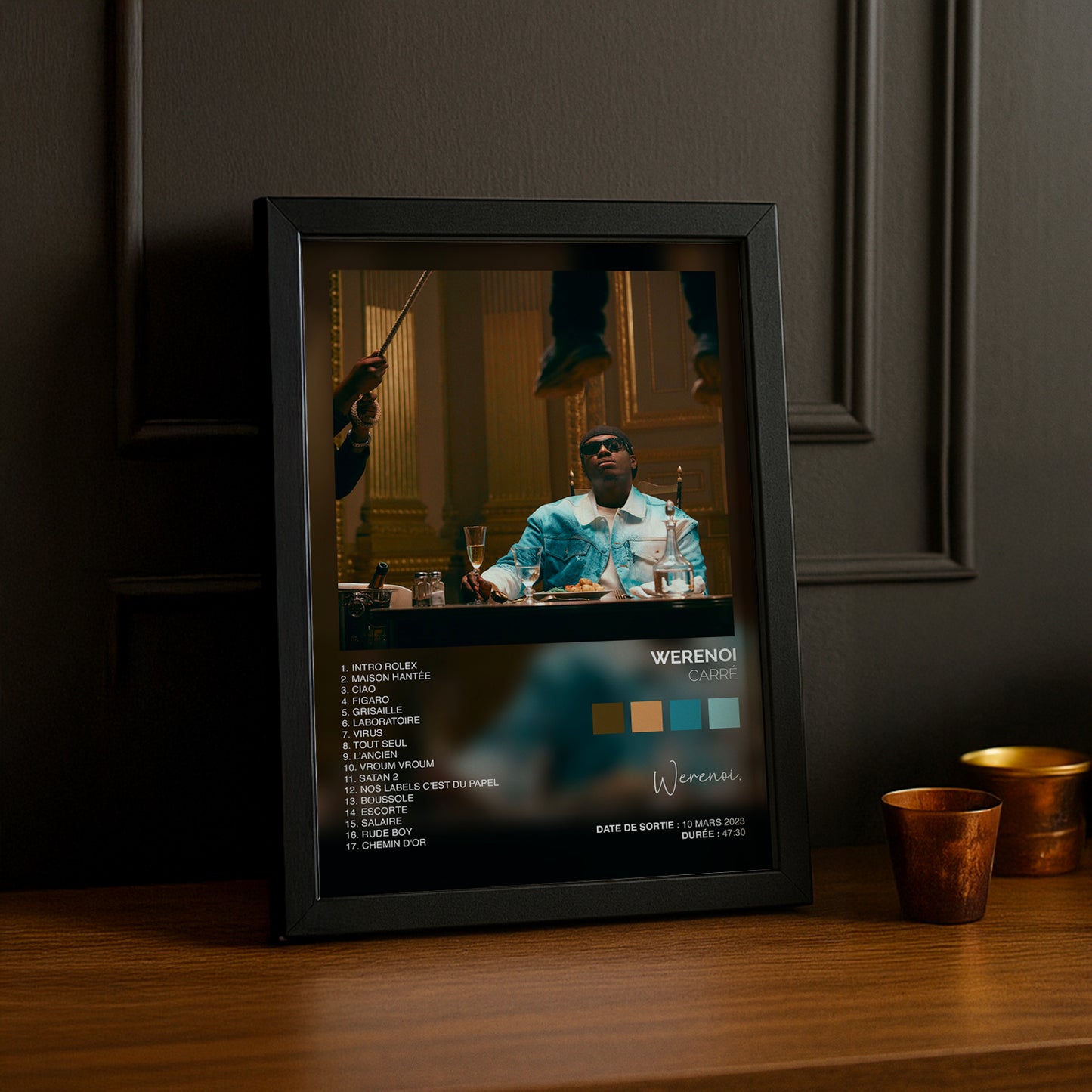 Cadre photo Album Musicaux - Carré de Werenoi