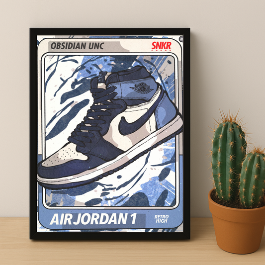 Poster Air Jordan 1 Obsidian UNC