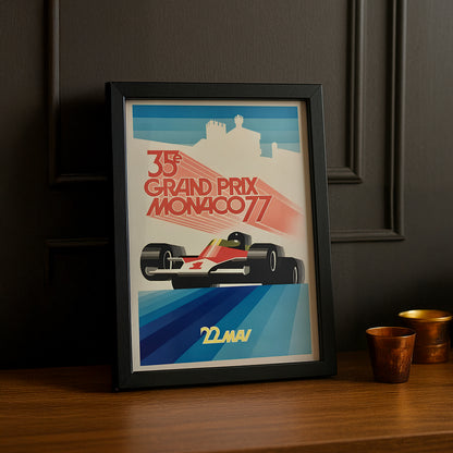 Cadre photo 35e Grand Prix Monaco 77