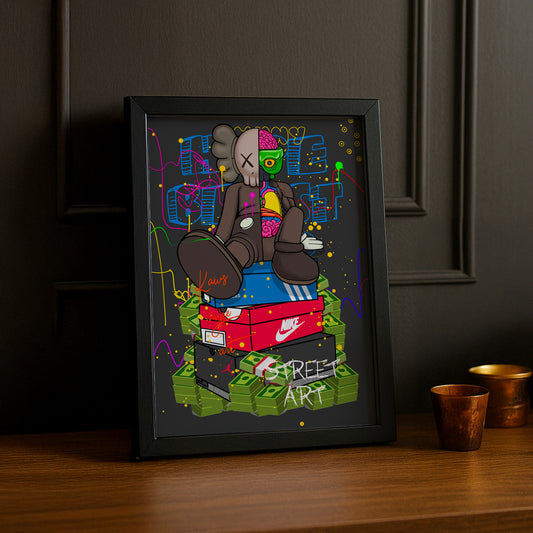 Poster Kaws street art