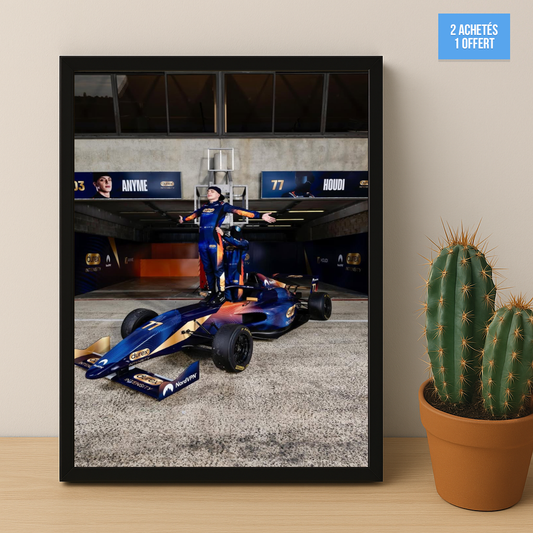 Poster encadrée GP Explorer - Écurie Anyme x Houdi