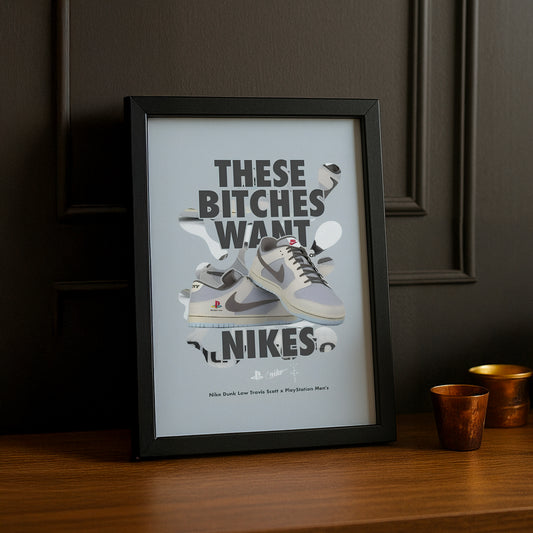 Poster Nike Dunk Low Travis Scott x PlayStation Men's