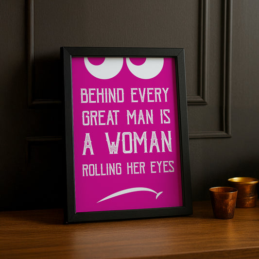 Cadre photo Citation - Rolling Eyes