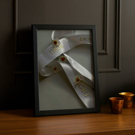 Cadre photo Christian Dior - Ruban fleurs