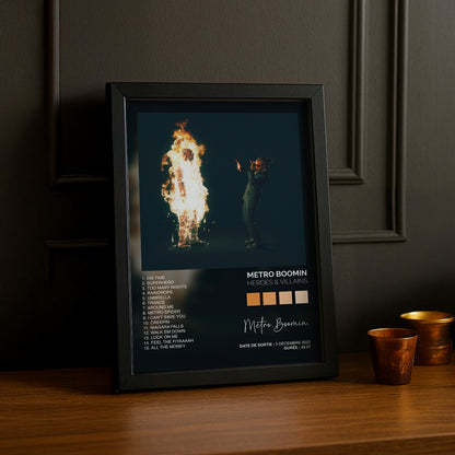 Poster Metro Boomin - Album Heroes & Villains