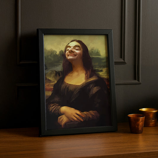 Cadre photo Mona Lisa La Joconde x Mr Bean