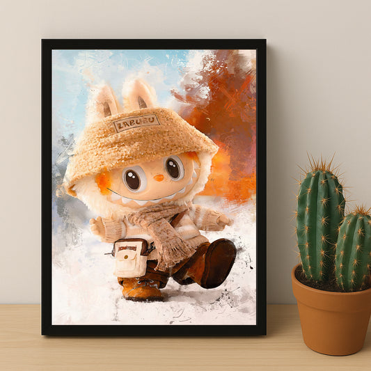 Poster Labubu - Beige