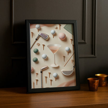 Cadre Photo Golf - Rose