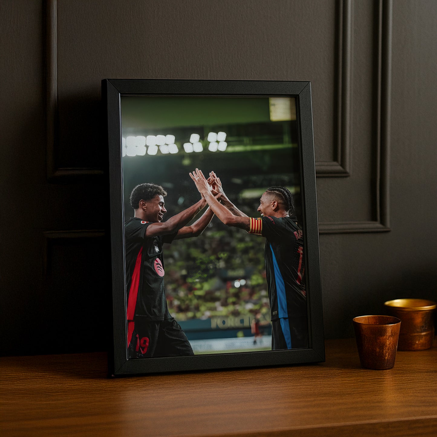 Cadre photo de Lamine Yamal x Raphinha