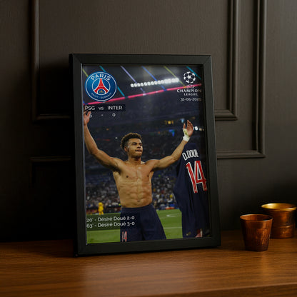 Poster Paris Saint-Germain Désiré Doué