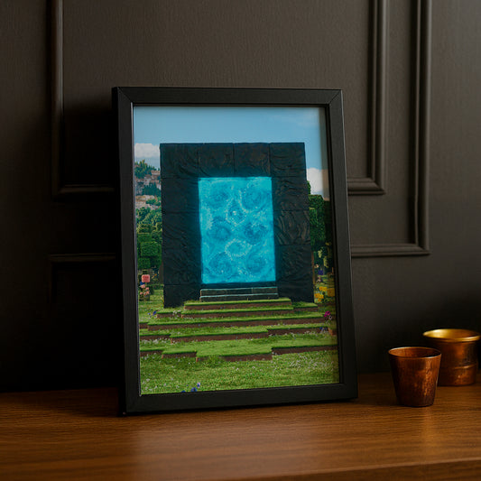 Cadre photo Minecraft - Portail