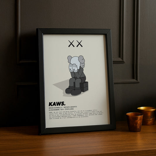 Cadre photo Kaws Companion assis