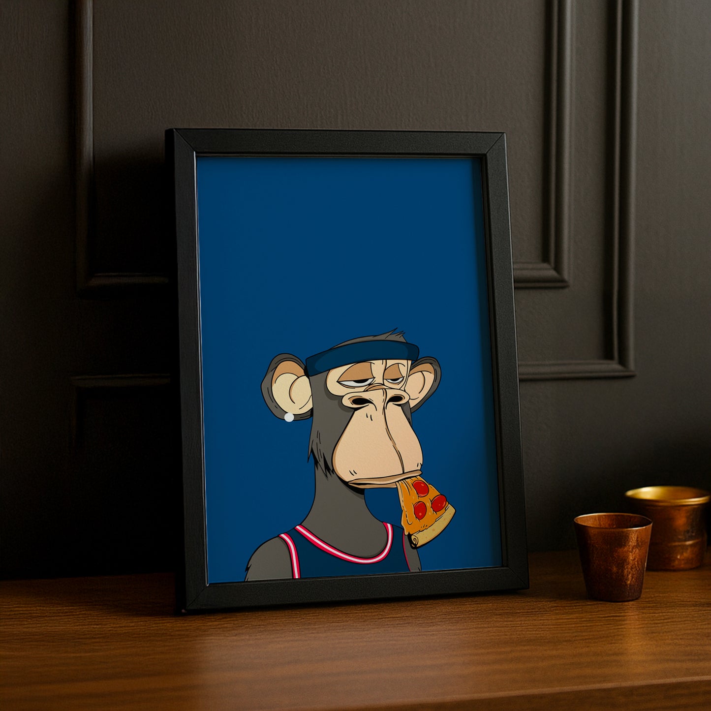 Cadre photo Bayc Ape Pizza