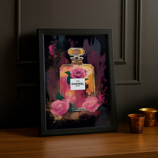 Cadre photo Chanel - Parfum illustration